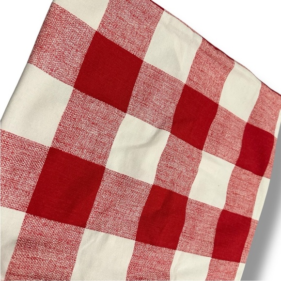 Set of 2 Red & White Buffalo Check Pillow Covers – 14” x 16.5 - Picture 3 of 6